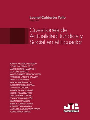 cover image of Cuestiones de actualidad jurídica y social en el Ecuador